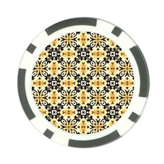 Faux Animal Print Pattern Poker Chip