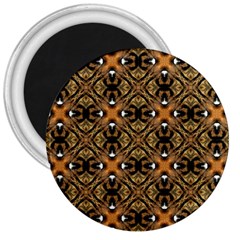 Faux Animal Print Pattern 3  Button Magnet