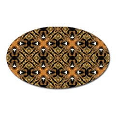 Faux Animal Print Pattern Magnet (oval)