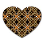 Faux Animal Print Pattern Mouse Pad (Heart) Front