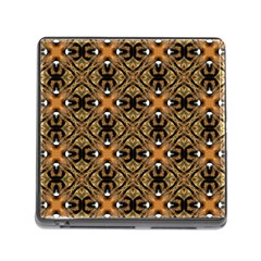 Faux Animal Print Pattern Memory Card Reader With Storage (square) by GardenOfOphir