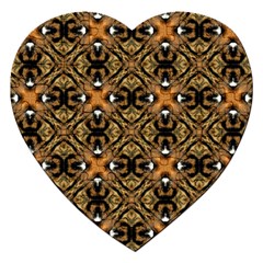 Faux Animal Print Pattern Jigsaw Puzzle (heart)