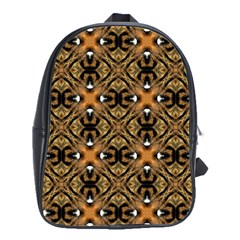 Faux Animal Print Pattern School Bag (large)