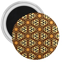 Faux Animal Print Pattern 3  Button Magnet