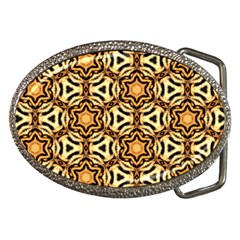 Faux Animal Print Pattern Belt Buckle (oval)