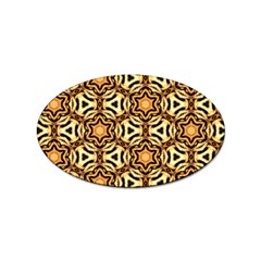 Faux Animal Print Pattern Sticker (oval)