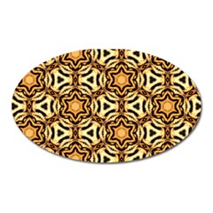 Faux Animal Print Pattern Magnet (oval)