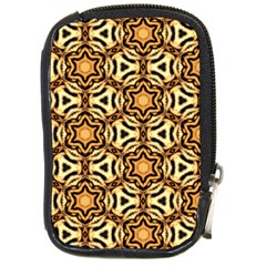 Faux Animal Print Pattern Compact Camera Leather Case