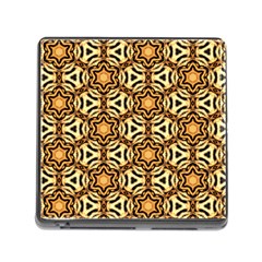 Faux Animal Print Pattern Memory Card Reader With Storage (square)