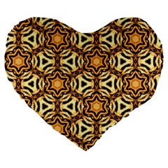 Faux Animal Print Pattern 19  Premium Flano Heart Shape Cushion