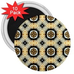 Faux Animal Print Pattern 3  Button Magnet (10 Pack)