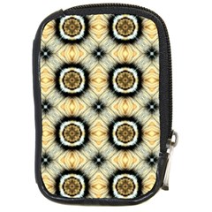 Faux Animal Print Pattern Compact Camera Leather Case by GardenOfOphir