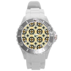 Faux Animal Print Pattern Plastic Sport Watch (large) by GardenOfOphir