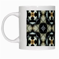 Faux Animal Print Pattern White Coffee Mug by GardenOfOphir