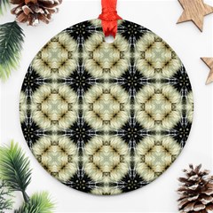 Faux Animal Print Pattern Round Ornament by GardenOfOphir