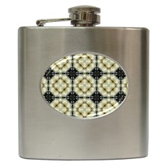 Faux Animal Print Pattern Hip Flask