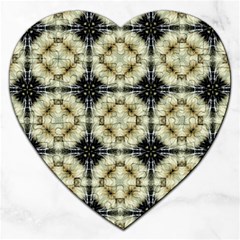 Faux Animal Print Pattern Jigsaw Puzzle (heart)