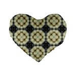 Faux Animal Print Pattern 16  Premium Flano Heart Shape Cushion  Front