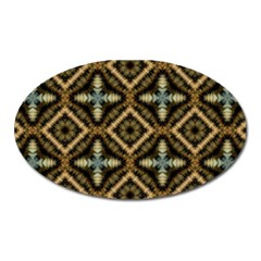 Faux Animal Print Pattern Magnet (oval)