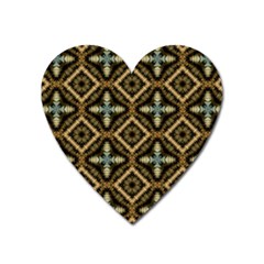 Faux Animal Print Pattern Magnet (heart) by GardenOfOphir