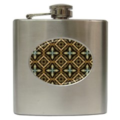 Faux Animal Print Pattern Hip Flask by GardenOfOphir