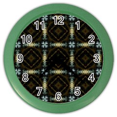 Faux Animal Print Pattern Wall Clock (color) by GardenOfOphir