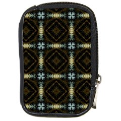 Faux Animal Print Pattern Compact Camera Leather Case