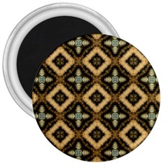 Faux Animal Print Pattern 3  Button Magnet