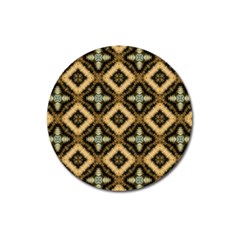 Faux Animal Print Pattern Magnet 3  (round) by GardenOfOphir