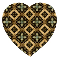 Faux Animal Print Pattern Jigsaw Puzzle (heart)