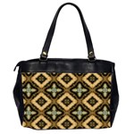 Faux Animal Print Pattern Oversize Office Handbag (Two Sides) Back