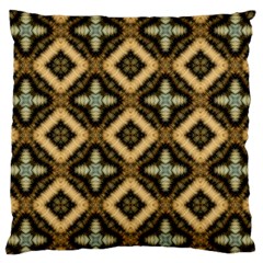 Faux Animal Print Pattern Large Flano Cushion Case (two Sides)