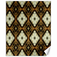 Faux Animal Print Pattern Canvas 16  X 20  (unframed) by GardenOfOphir