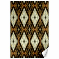 Faux Animal Print Pattern Canvas 24  X 36  (unframed)