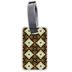 Faux Animal Print Pattern Luggage Tag (one Side) by GardenOfOphir