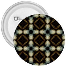 Faux Animal Print Pattern 3  Button