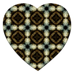 Faux Animal Print Pattern Jigsaw Puzzle (heart)