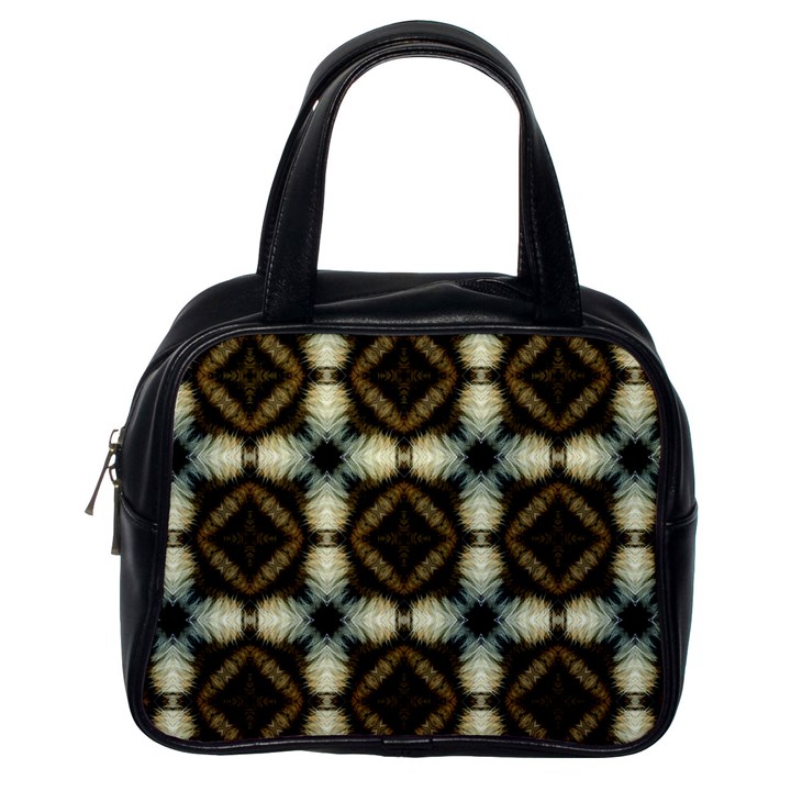 Faux Animal Print Pattern Classic Handbag (One Side)