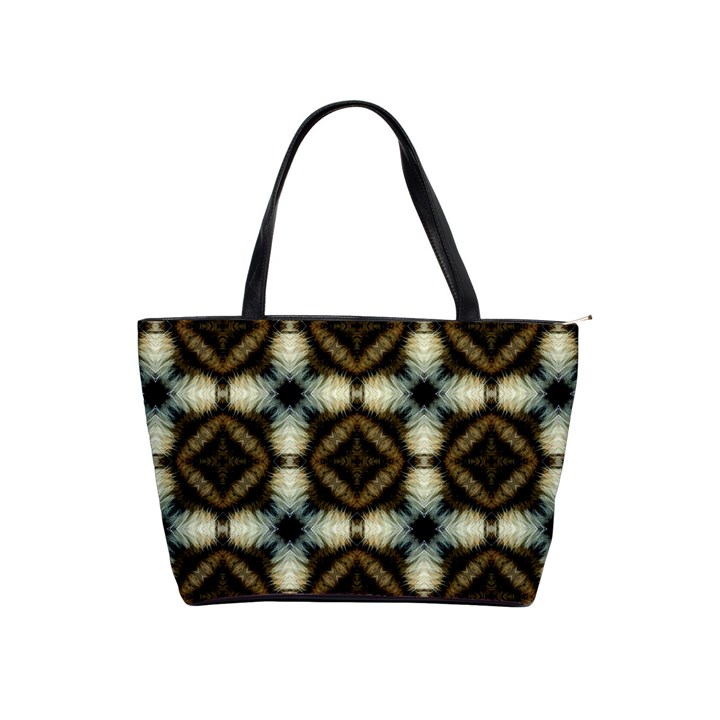 Faux Animal Print Pattern Large Shoulder Bag