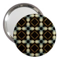 Faux Animal Print Pattern 3  Handbag Mirror by GardenOfOphir