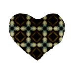 Faux Animal Print Pattern 16  Premium Heart Shape Cushion  Front