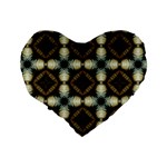 Faux Animal Print Pattern 16  Premium Heart Shape Cushion  Back