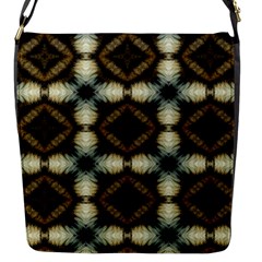 Faux Animal Print Pattern Flap Closure Messenger Bag (small)