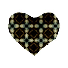 Faux Animal Print Pattern 16  Premium Flano Heart Shape Cushion 