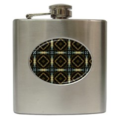 Faux Animal Print Pattern Hip Flask by GardenOfOphir