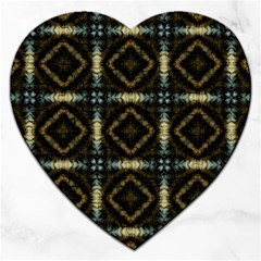 Faux Animal Print Pattern Jigsaw Puzzle (heart)