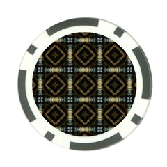 Faux Animal Print Pattern Poker Chip