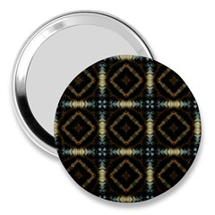 Faux Animal Print Pattern 3  Handbag Mirror by GardenOfOphir