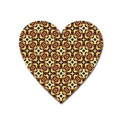 Faux Animal Print Pattern Magnet (heart)