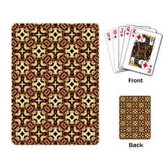 Faux Animal Print Pattern Playing Cards Single Design by GardenOfOphir